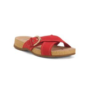 CLARKS Cherry Wide Suede Reileigh May Comfort Sandals